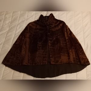 Vintage Lamb Fur Cape